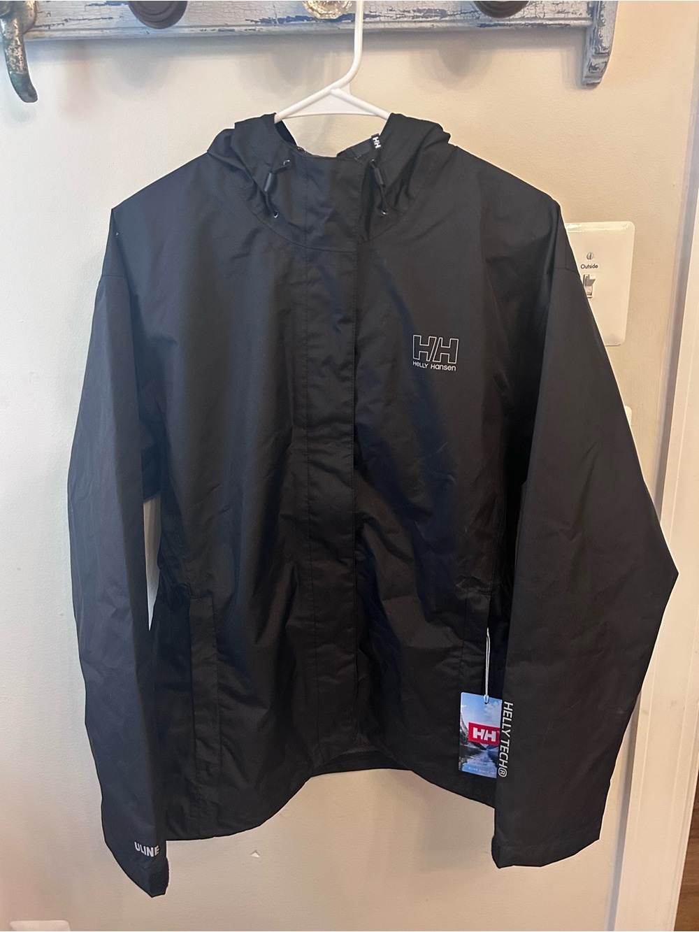 Helly Hansen Women's Black Rain Jacket (NWT) - Picture 2 of 8